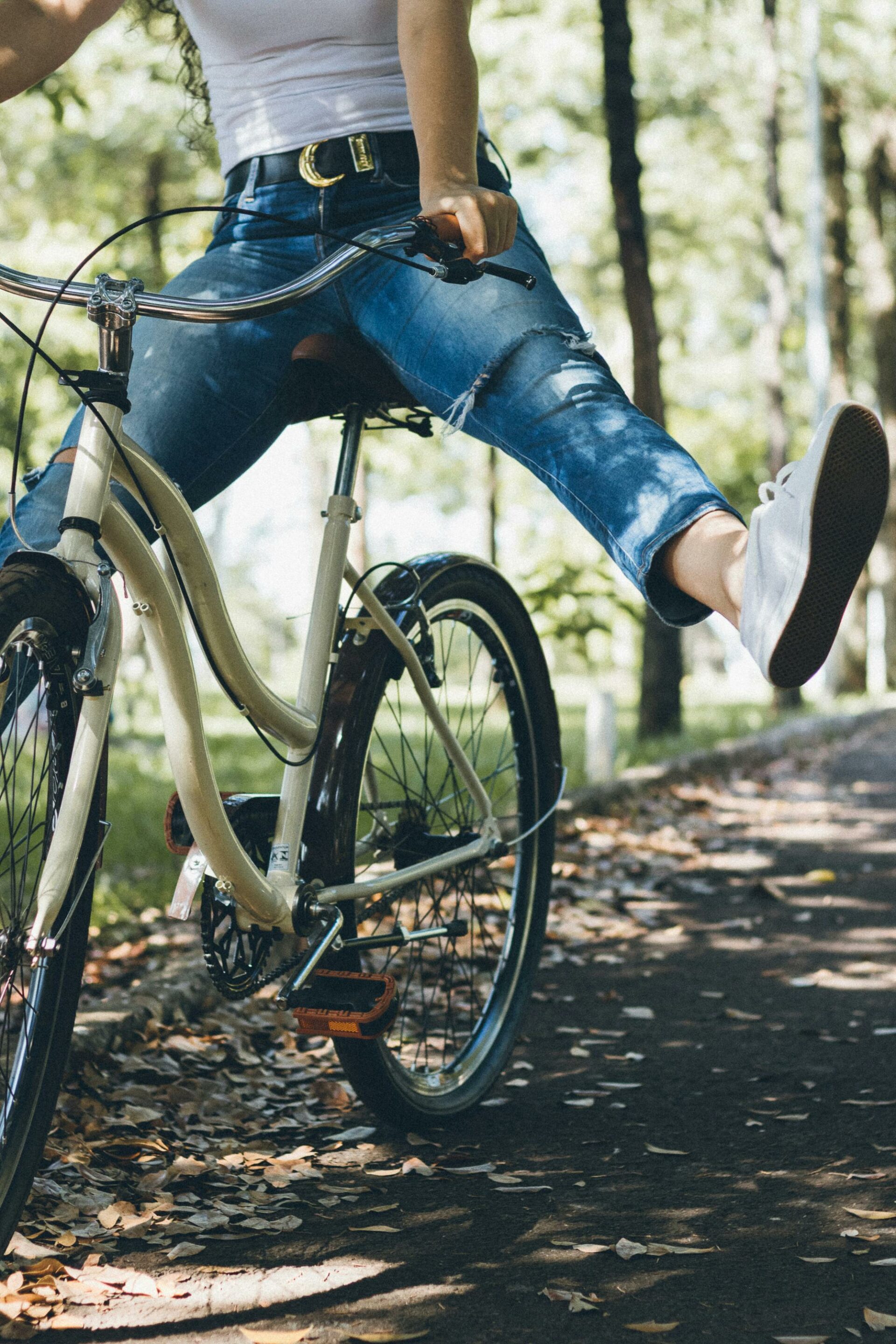 Scheide brennt nach fahrradfahren